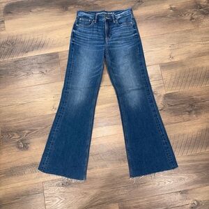 American Eagle Outfitters Dark Blue Flare Jeans